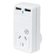 Sansai PAD-302USB USB Wall Charger with 2x USB Outlets 3.1A [PAD-302USB]