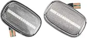2pcs Dynamic Led Side Marker Flowing Turn Signal Light Panel Lamp For Corolla E10/E11/E12 For Yaris For Verso For Hilux For Surf N21 RX(Dynamic Crystal)