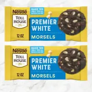 Nestle Toll House PREMIER WHITE Morses Real Chocolate Baking Chips 2bgs NOV 2024