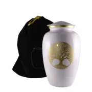 Pastel Purple with Gold Tree of Life Urn For Human Ashes