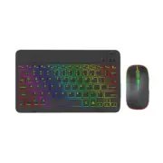 Backlit Rechargeable Wireless Keyboard & Mouse Set for For ipad Portable and
