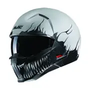 Black/White HJC i20 Scraw Street Helmet - Sm