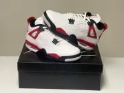Air Jordan 4 Retro'Red Cement' (GS) White/Fire Red-Black 408452-161 Size 6.5Y