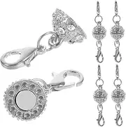 TEHAUX Chic Unique Double-Sided Lobster Clasp Magnetic Jewelry Buckle Necklace Clasp for Pendants Necklace Shortener Keychain Magnetic Jewelry