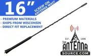 16" FUBA STYLE ANTENNA MAST - FITS: 2008-2015 Buick Enclave