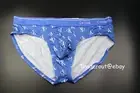 Calvin Klein CK One men blue logo print microfiber hip brief underwear S M