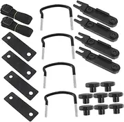 TOKIDNY Roof Box U-Bolt Clamps Car Roof Rack Mounting Brackets Flat Roof Rack Clamp Car Mount U-Bolt Accessories