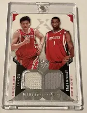 2004 Yao Ming Tracy McGrady Houston Rockets ALL STAR GAME WORN DUAL PATCH