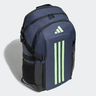 【adidas 愛迪達】後背包 運動包 書包 旅行包 登山包 TR POWER 藍綠 IR9819