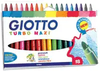 在飛比找Yahoo!奇摩拍賣優惠-☆特惠【義大利 GIOTTO】可洗式兒童安全彩色筆(18色)