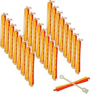Barber Perm Rods 24pcs Hair Perm Rollers Set Heatless for Hair Styling Home