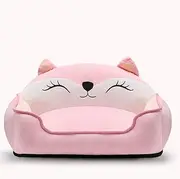 Pet Bed for Cats and Small Medium Dogs Puppy Soft Pet Nest Sleeping Bag House Cushion Mat Pad/Pink (Size : 75x60x18cm)
