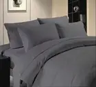 Hotel Qualit1000TC EGYPTIANCOTTON GREY SHEET SET 15"DEEP WALL ALL SIZE BEDDING'S
