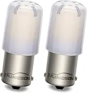 Ruiandsion 2pcs 1156 LED Bulb 12V White BA15S 7506 1141 Bayonet Single Contact Base 3030 18SMD LED Chipsets Replacement for RV Camper Trailer Boat Lights