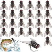 25Pcs Bionic Fly Fishing Bait Fishing Gear Fake Bait Fishing Lures Fly Fishing Accessories(20mm)