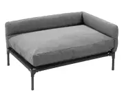 Large Elevated Pet Sofa/Bed - Grey/Black