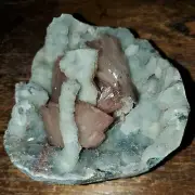 Heulandite on Chalcedony Geode Approx 1lb 2.3oz
