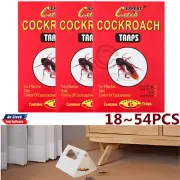 54X Cockroach Trap Bait Sticky Traps Glue Cockroaches Insect Bug Pest Control AU