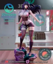 Hinata Hyuga 3D Printed Kit Unpainted/Unassembled