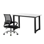 Oikiture Home Office Desk and Chair Set