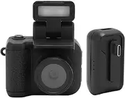 Mini Camera Keychain, Tiny Digital Camera 1080P HD with 1.44 Inch Color Screen and Wrist Strap, Flip Up Flash, Charging Base, Auto Loop Recording & Instant OTG Sharing for Kids