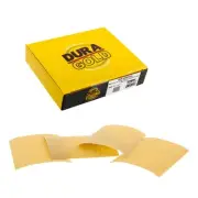 Dura-Gold 320 Grit Sandpaper 1/4 Sheet Box of 25 Hook & Loop Backing