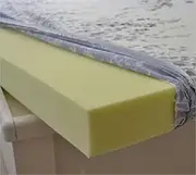 YUURO Durable High Density Foam Memory Foam Mattress Expanding Foam Sheet,Custom Size Household Furniture Sofa Bench Cushion Padding Replacement,Cut to Any Size (3" Thick - 16"x16")
