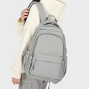 Waterproof Nylon Backpack with USB Charging Port for School and Travel - Stylish and Durable, Perfect for Students, Back to School
