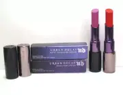 URBAN DECAY MATTE REVOLUTION LIPSTICKS MATTE BITTERSWEET & BANG FULL SIZE BOXED