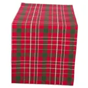 Holiday Dining Table Linen Collection Tartan Christmas Table Runner, 14x108"