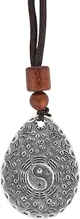 [Chiorgone] Feng Shui Tai Chi Bagua Pendant Necklace – S925 Silver Charm for Balance & Protection, Great Gift for Good Fortune., Silver, No Gemstone
