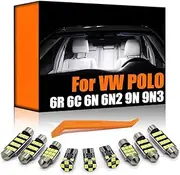 Interior LED Car Bulb Indoor Dome Map Reading Light Kit, For VW Polo 6R 6C 9N 9N3 6N 6N1 6N2 1994-2017