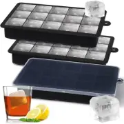 Silicone Ice Cube Trays with Lid,Large 3 Pack Silicone Baby Food Freezer Tray...
