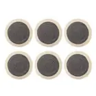 6Pcs Round Tassels Placemats Dining Table Mat for Dining Room Table Decors