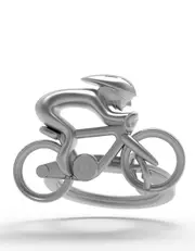 Metalmorphose Miniature 3D Metal Keychain - Bicycle, Whitehill MTM069-01