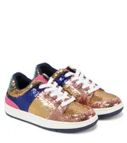[Marc Jacobs Kids] Marc Jacobs Kids Sequined low-top sneakers UK 2 multicoloured