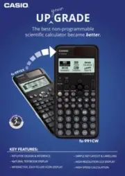 Casio FX-991CW Classwiz Non-Programmable Scientific Calculator, 552 Functions