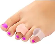 Pack of 12 Gel Toe Separators, Small Toe, Toe Separator Silicone, Toe Straightener for Overlapping Toes, Relief Small Toes Chafing to Avoid Toe Pressure and Pain