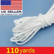 110 yd Round Elastic Rope Band Cord Ear Hanging Tape Sewing Crafts for Face Mask