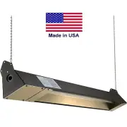 Infrared Heater - 5120 BTU - 120 V - 260 Sqft - Indoor Outdoor - Quartz - Brown