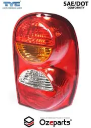 RH Right Hand Tail Light Rear Lamp 3 Globes For Jeep Cherokee / Liberty KJ 01~04