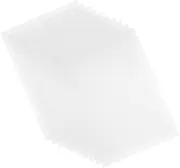 HEALLILY Light Diffuser Sheets 10pcs PVC Plastic Sheets High Transparency for Glass Supplies