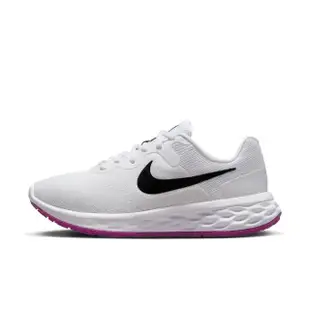 【NIKE 耐吉】慢跑鞋 女鞋 運動鞋 緩震 W REVOLUTION 6 NN 白 DC3729-106