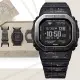 【CASIO 卡西歐】G-SHOCK G-SQUAD特製版 太陽能藍芽 心率監測 金屬框多功能方形運動錶(DW-H5600EX-1)