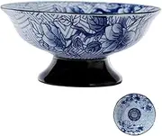 Hoement Fruit Footed Bowl Footed Candy Plate Table Fruit Plate Snacks Storage Tray Tea Sandwich Tray Dessert Display Stand Footed Fruit Bowl Dessert Holder Style Food Tray