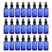 72pcs 1oz Glass Spray Bottles Nozzle Water Mist Stream Sprayer Blue Black