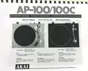 Akai AP-100/100C Turntable Owners Manual