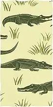 RPLIFE Alligators Yellow Beach Towels, Quick Dry Towel Beach
