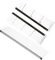 KALLORY 3pcs Transparent Clip Message Holder for Computer Monitors Secure Adhesive Side Panel Notes for Office Home Workspace