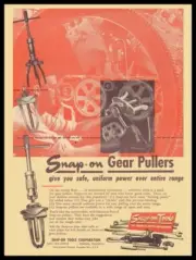 1947 Snap On Tools Gear Pullers NEW Sign: 18x24" USA Steel XL Size